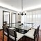 Designers Fountain Cedar Lane 3 Light Modern Matte Black with Clear Etched Glass Shades Chandelier For Dining Rooms D236M-3CH-MB - alternate 2